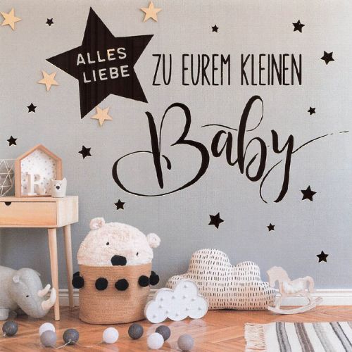 Glückwunschkarte Zum Baby (Kinderzimmer)